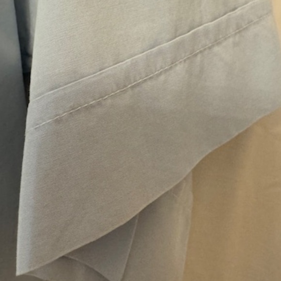 Neiman Marcus Short Sleeve Collared Button Down Light Blue Mens Shirt 15" 10.5" - Picture 5 of 7